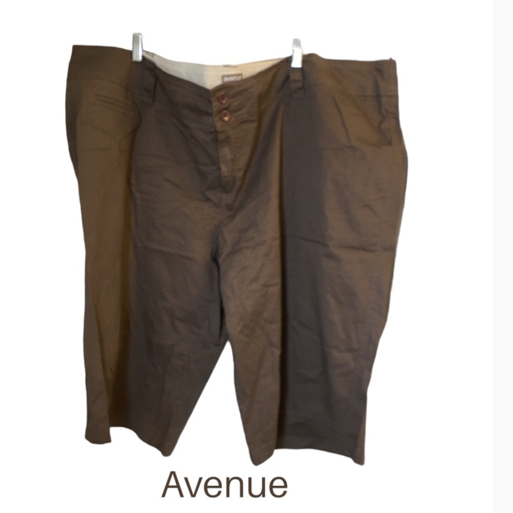 30W Cocoa Brown Chino Bermuda Shorts from Avenue